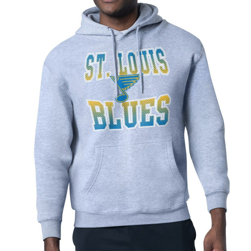 St. Louis Blues Starter Comic Style Team Graphic Hoodie - Gray - NHL