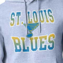 St. Louis Blues Starter Comic Style Team Graphic Hoodie - Gray - NHL