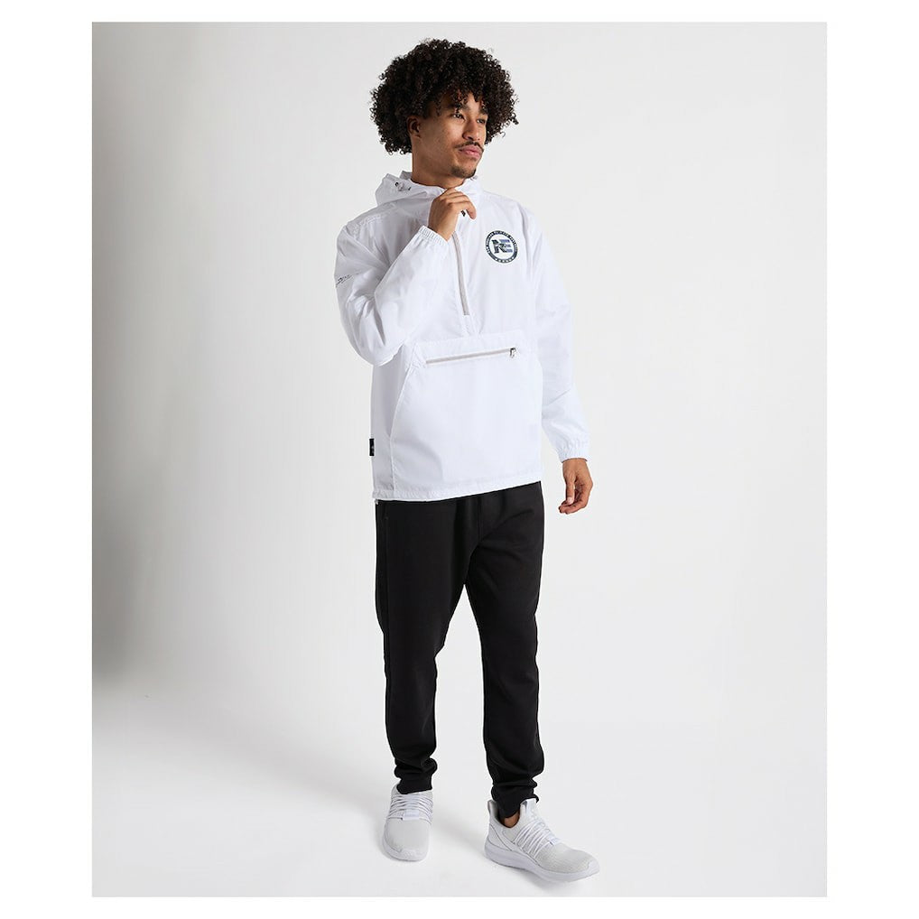 Charles River x New England Patriots Pack-N-Go Half-Zip Hoodie White | NFL