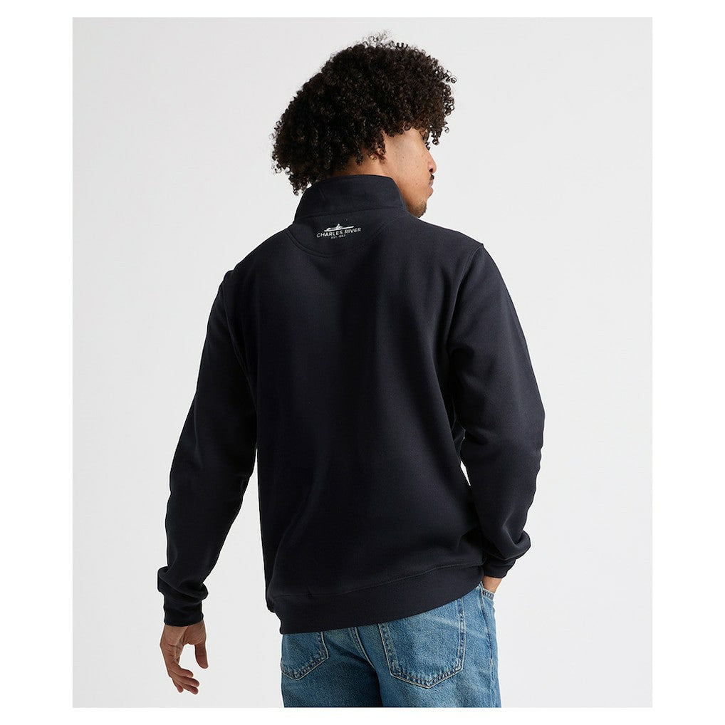 Charles River x New England Patriots Crosswind Quarter-Zip Pullover Navy | NFL
