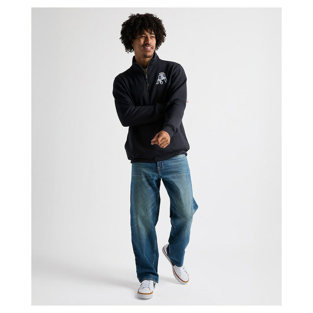 Charles River x New England Patriots Crosswind Quarter-Zip Pullover Navy | NFL