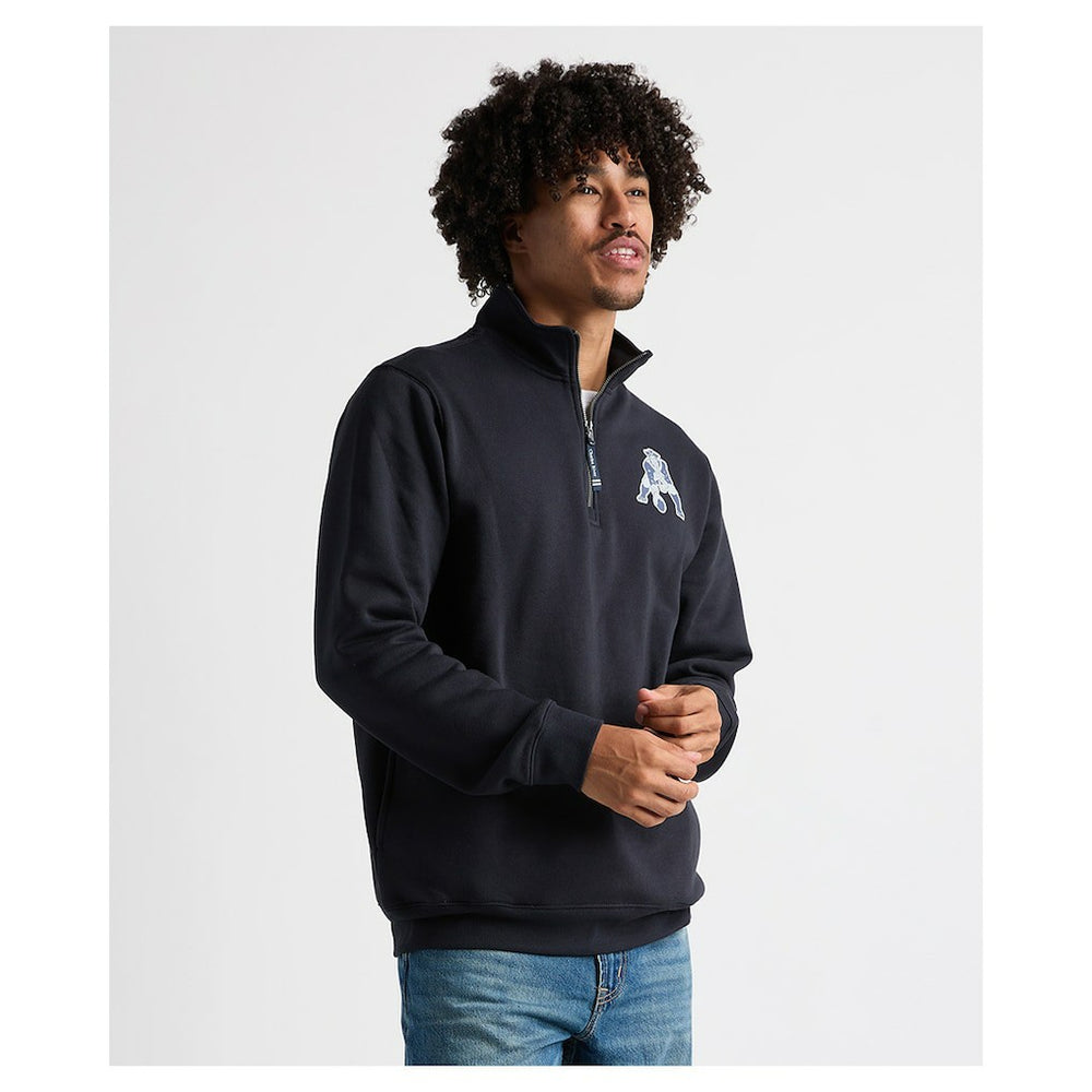 Charles River x New England Patriots Crosswind Quarter-Zip Pullover Navy | NFL