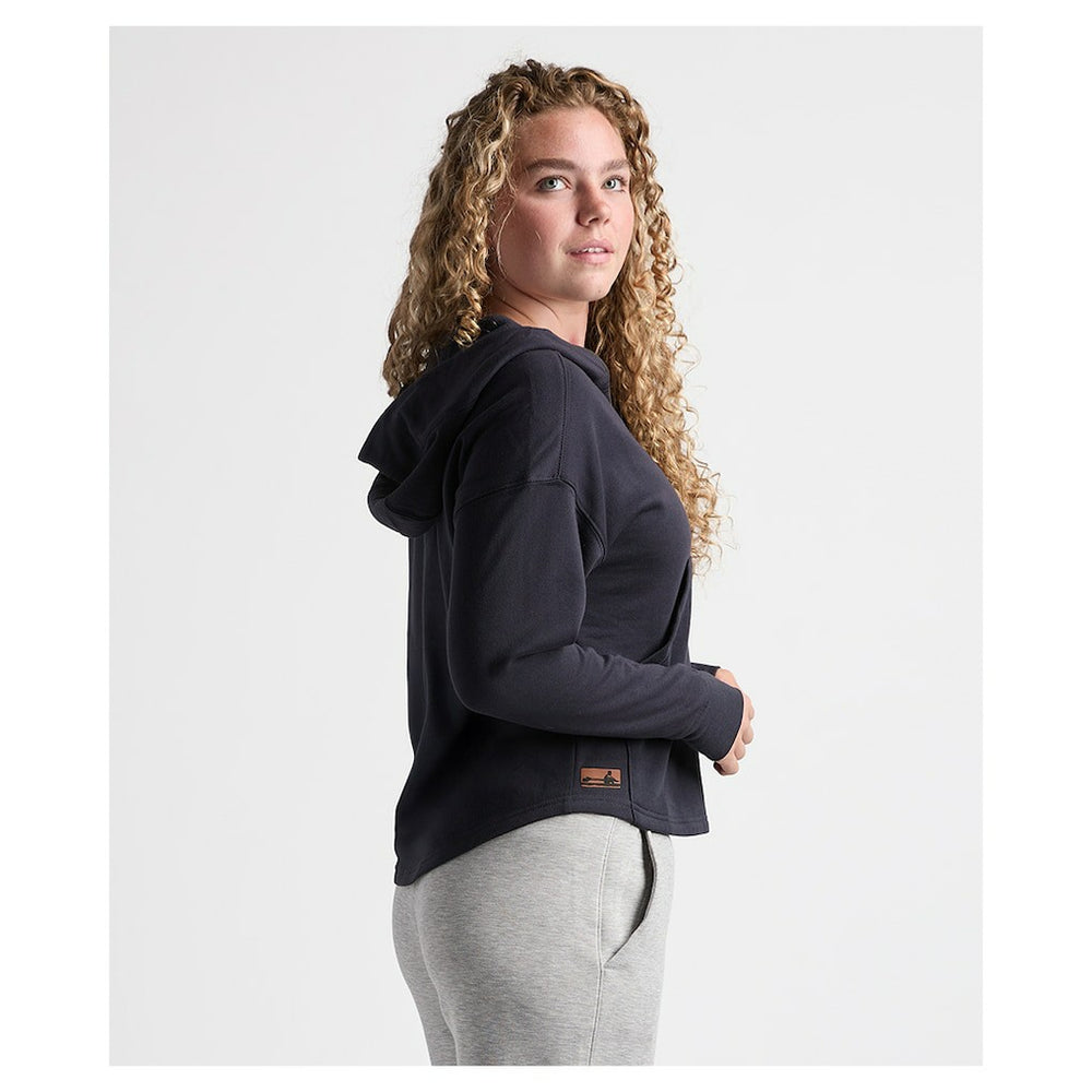 Charles River x New England Patriots Women's Willow Fleece Quarter-Zip Hoodie Navy | NFL
