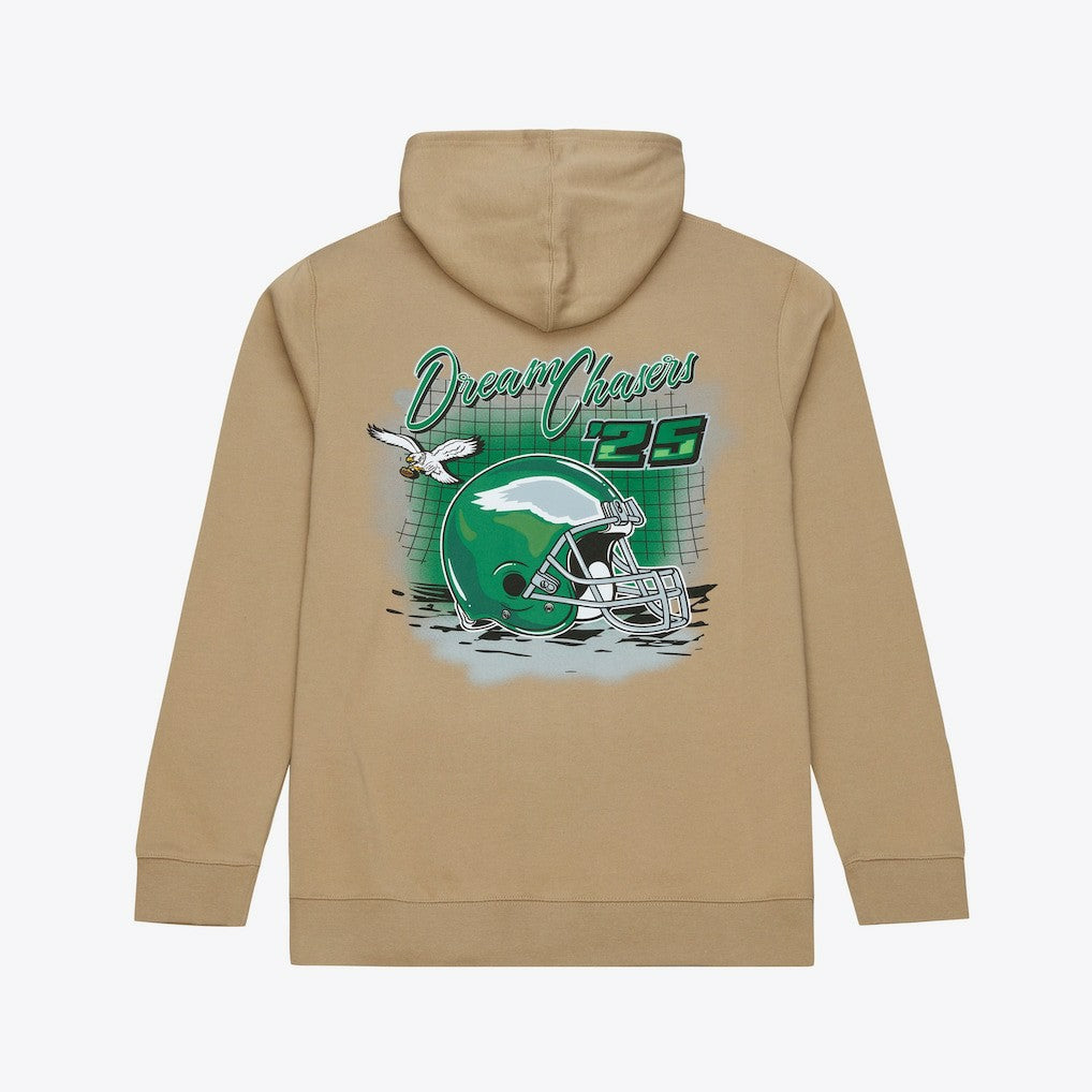 Philadelphia Eagles Dream Chasers Champions Hoodie Sand | Mitchell & Ness