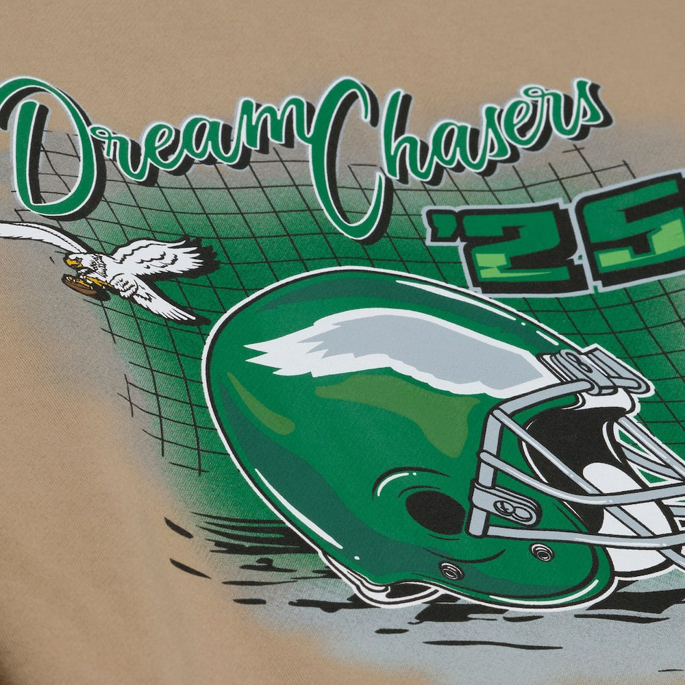 Philadelphia Eagles Dream Chasers Champions Hoodie Sand | Mitchell & Ness
