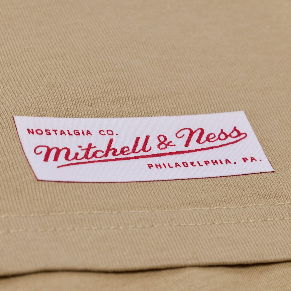 Philadelphia Eagles Dream Chasers Rings T-Shirt Khaki | Mitchell & Ness