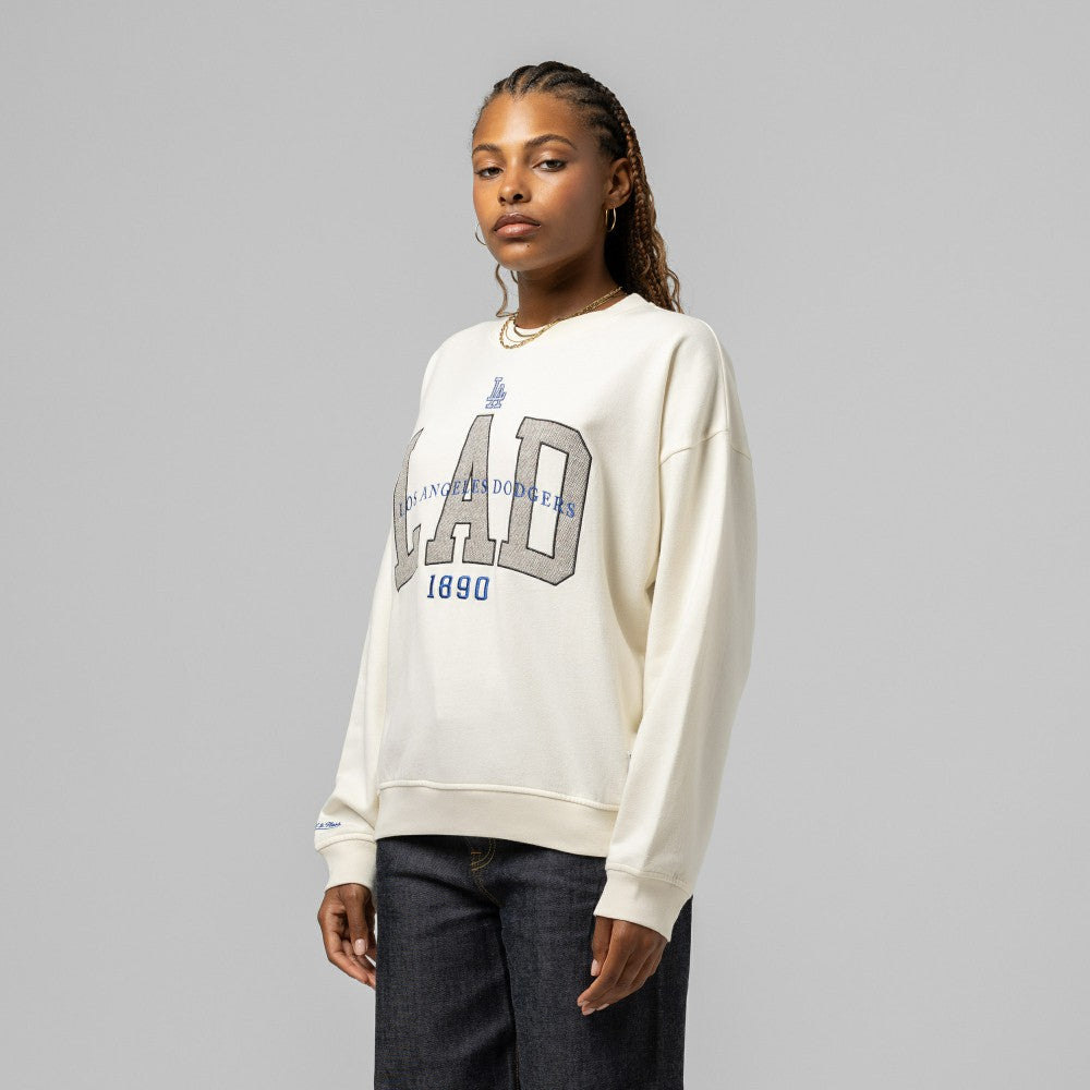 Los Angeles Dodgers Mitchell & Ness Women's Premium Crewneck Sweatshirt - MLB