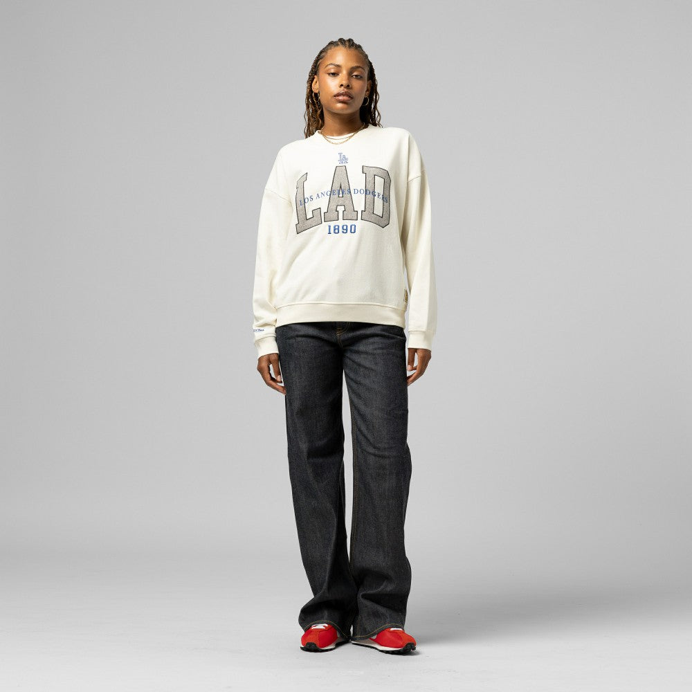 Los Angeles Dodgers Mitchell & Ness Women's Premium Crewneck Sweatshirt - MLB