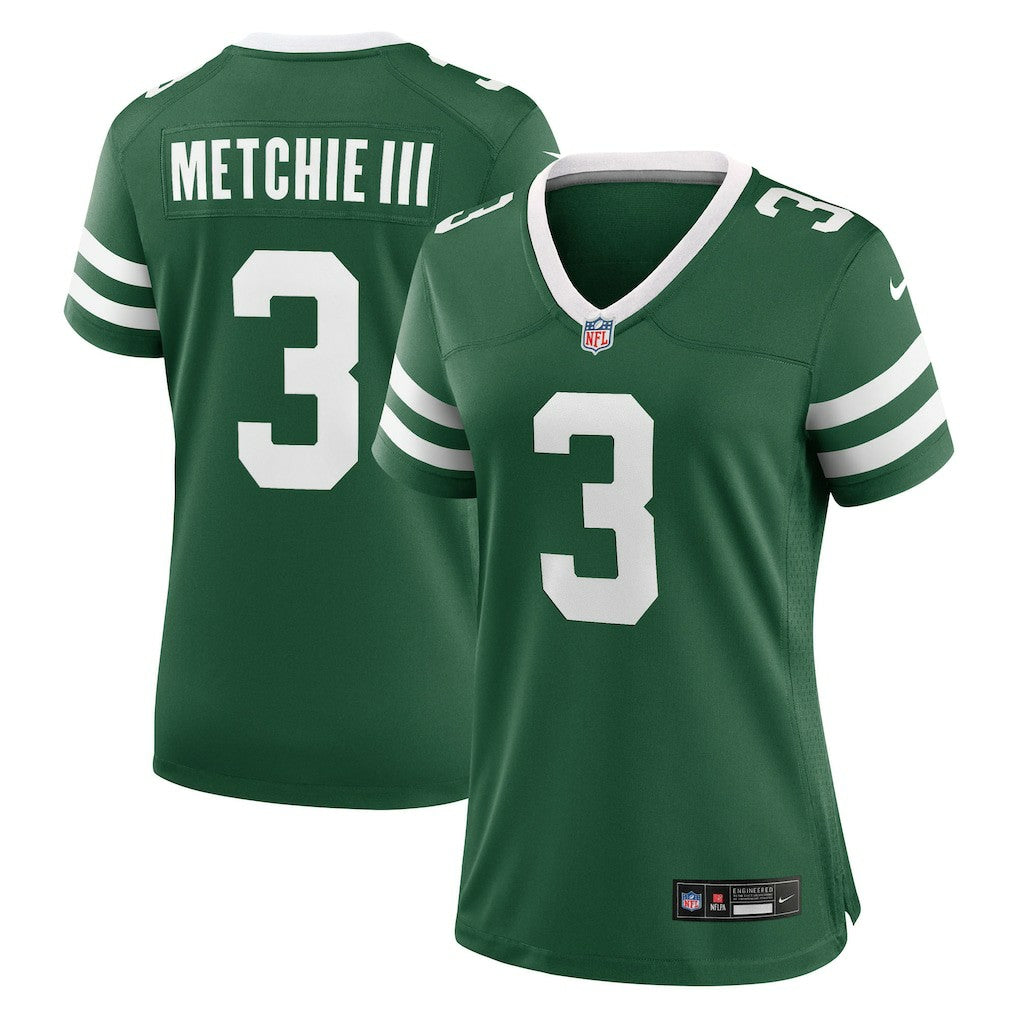 John Metchie III New York Jets Women's Team Game Jersey Legacy Green | Nike for Sale