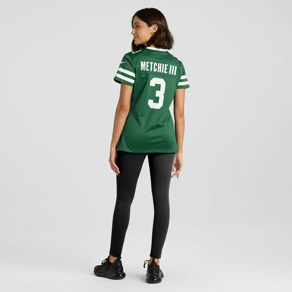 John Metchie III New York Jets Women's Team Game Jersey Legacy Green | Nike for Sale