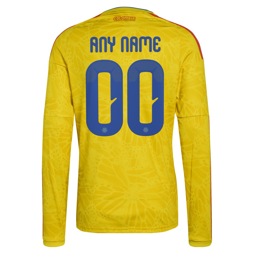 Colombia National Team FIFA x World Cup 2026 Home Replica Long Sleeve Custom Jersey Yellow | Adidas online