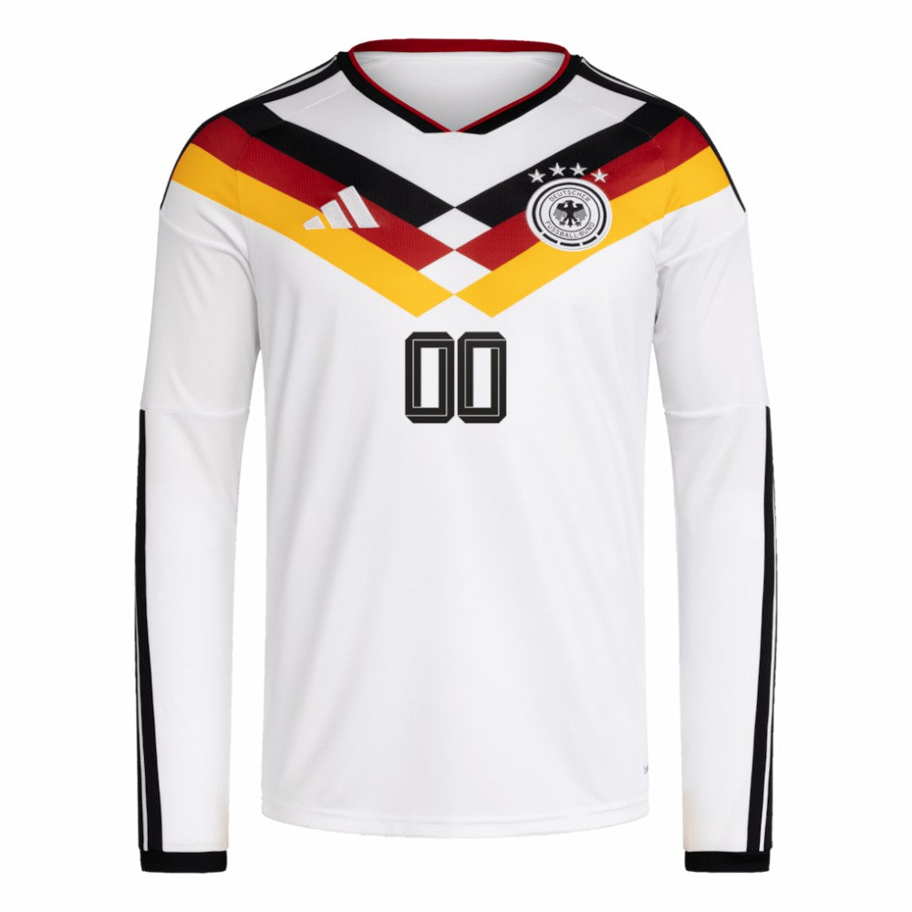 Germany National Team FIFA x World Cup 2026 Home Replica Long Sleeve Custom Jersey White | Adidas discount