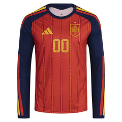 Spain National Team FIFA x World Cup 2026 Home Replica Long Sleeve Custom Jersey Red | Adidas Online