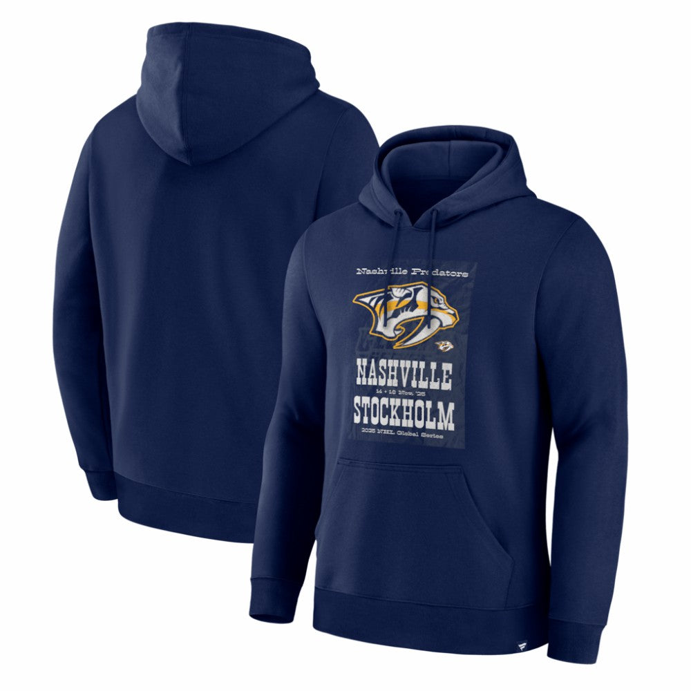 Nashville Predators 2025 NHL Global Series Hometown To Stockholm Legacy Hoodie - Navy - NHL