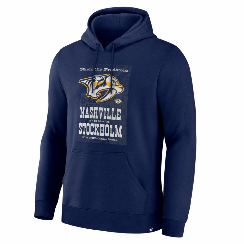 Nashville Predators 2025 NHL Global Series Hometown To Stockholm Legacy Hoodie - Navy - NHL