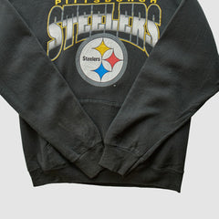 Pittsburgh Steelers 90s Hooded Pullover Sweatshirt Black Vintage | Fanatics