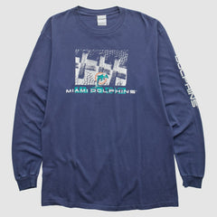 Miami Dolphins 2000s Long Sleeve T-shirt Navy Vintage | Fanatics