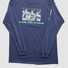 Miami Dolphins 2000s Long Sleeve T-shirt Navy Vintage | Fanatics
