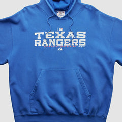Texas Rangers Majestic 2000s Hooded Pullover Sweatshirt - MLB