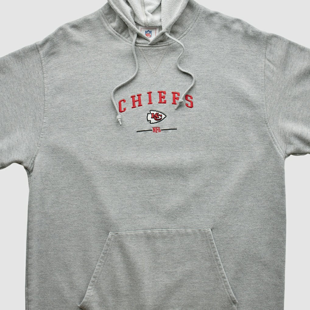 Kansas City Chiefs NFL 2000s Hooded Pullover Sweatshirt Heather Gray Vintage | Fanatics
