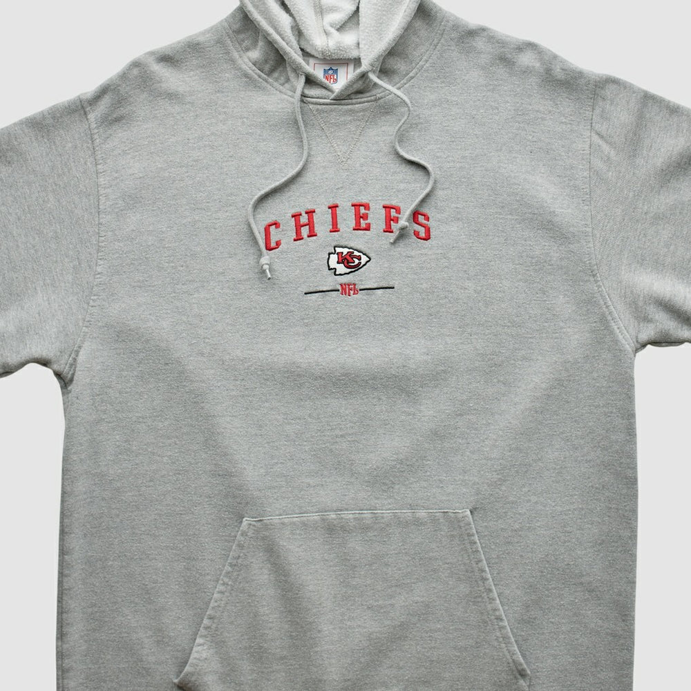 Kansas City Chiefs NFL 2000s Hooded Pullover Sweatshirt Heather Gray Vintage | Fanatics