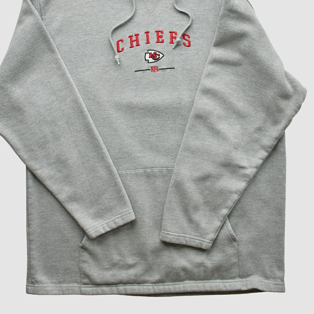 Kansas City Chiefs NFL 2000s Hooded Pullover Sweatshirt Heather Gray Vintage | Fanatics