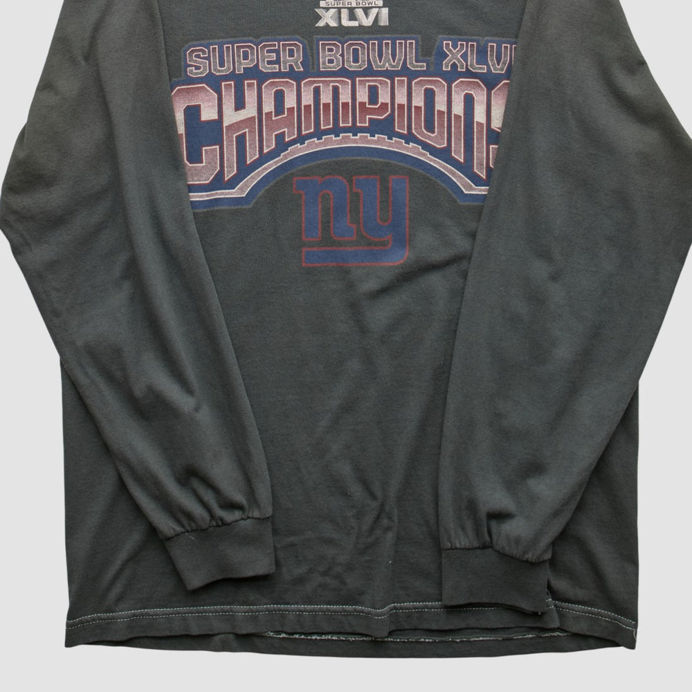 New York Giants 2012 Long Sleeve T-shirt Black Vintage | Fanatics