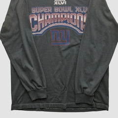 New York Giants 2012 Long Sleeve T-shirt Black Vintage | Fanatics