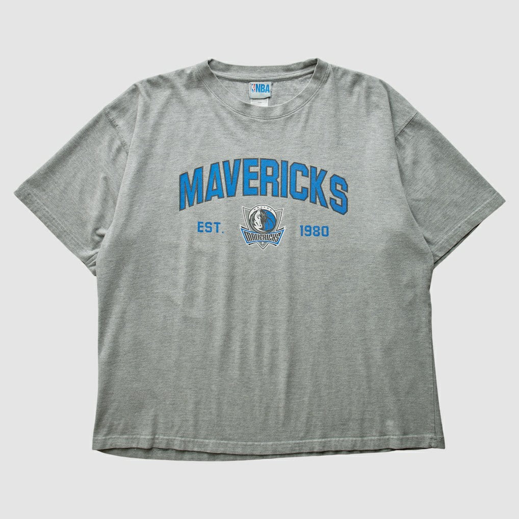 Dallas Mavericks NBA 2000s T-shirt Heather Gray Vintage - NBA