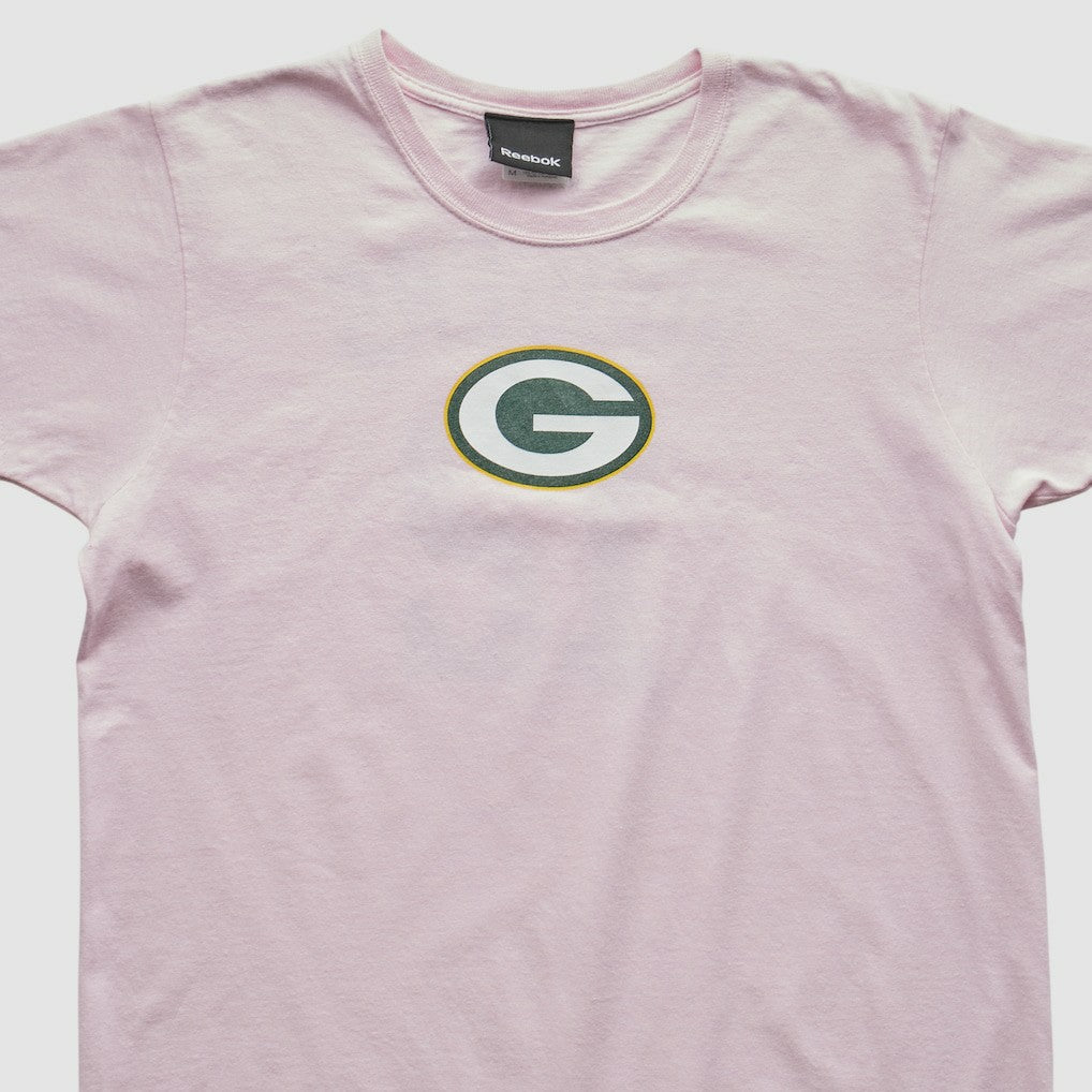Green Bay Packers Reebok 2010s T-shirt Pink Vintage | Fanatics