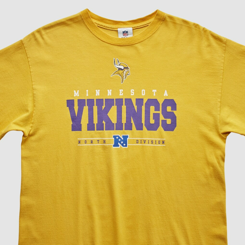 Minnesota Vikings NFL 2010s T-shirt Yellow Vintage | Fanatics