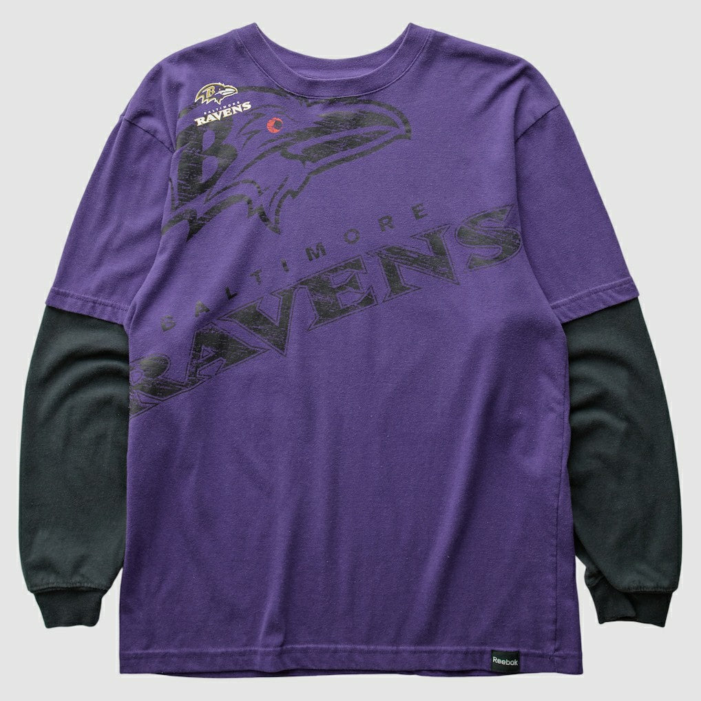 Baltimore Ravens Reebok 2010s Long Sleeve T-shirt Purple Vintage | Fanatics