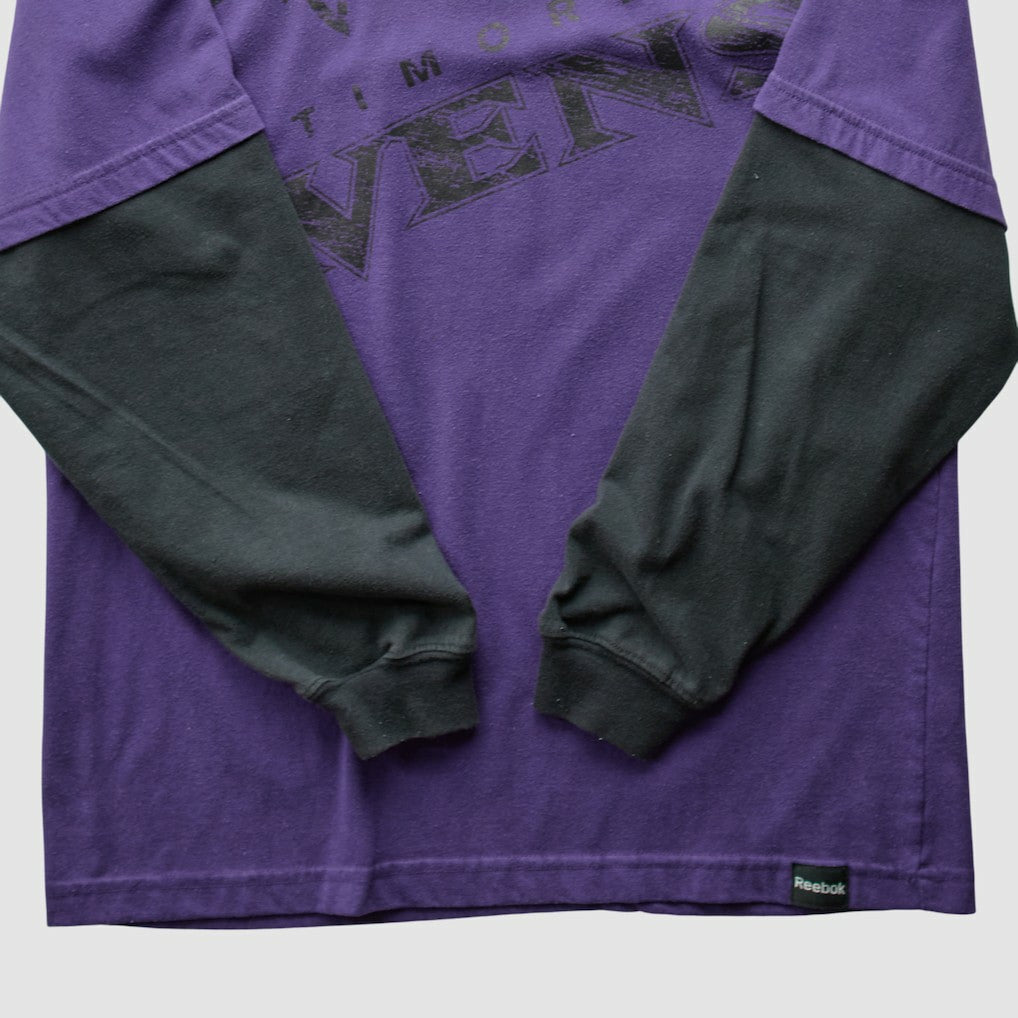 Baltimore Ravens Reebok 2010s Long Sleeve T-shirt Purple Vintage | Fanatics