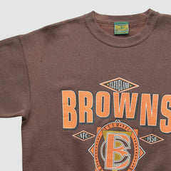 Cleveland Browns Home Team Advantage 90s Sweatshirt Brown Vintage | Fanatics