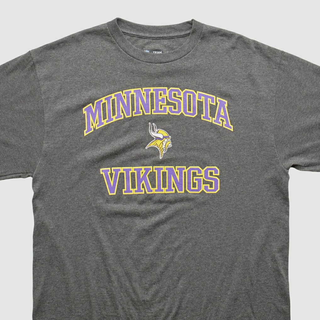 Minnesota Vikings NFL 2010s T-shirt Dark Heather Gray Vintage | Fanatics