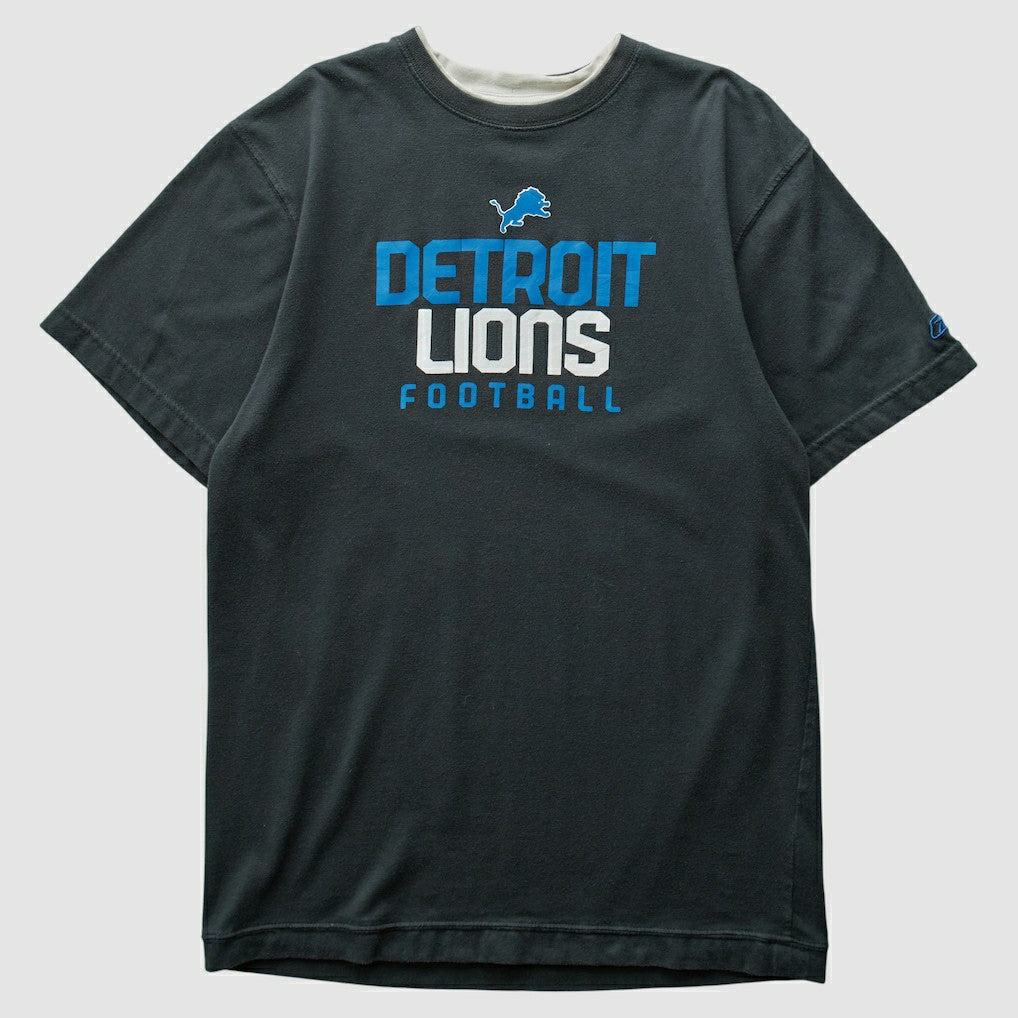 Detroit Lions Reebok 2000s T-shirt Black Vintage | Fanatics