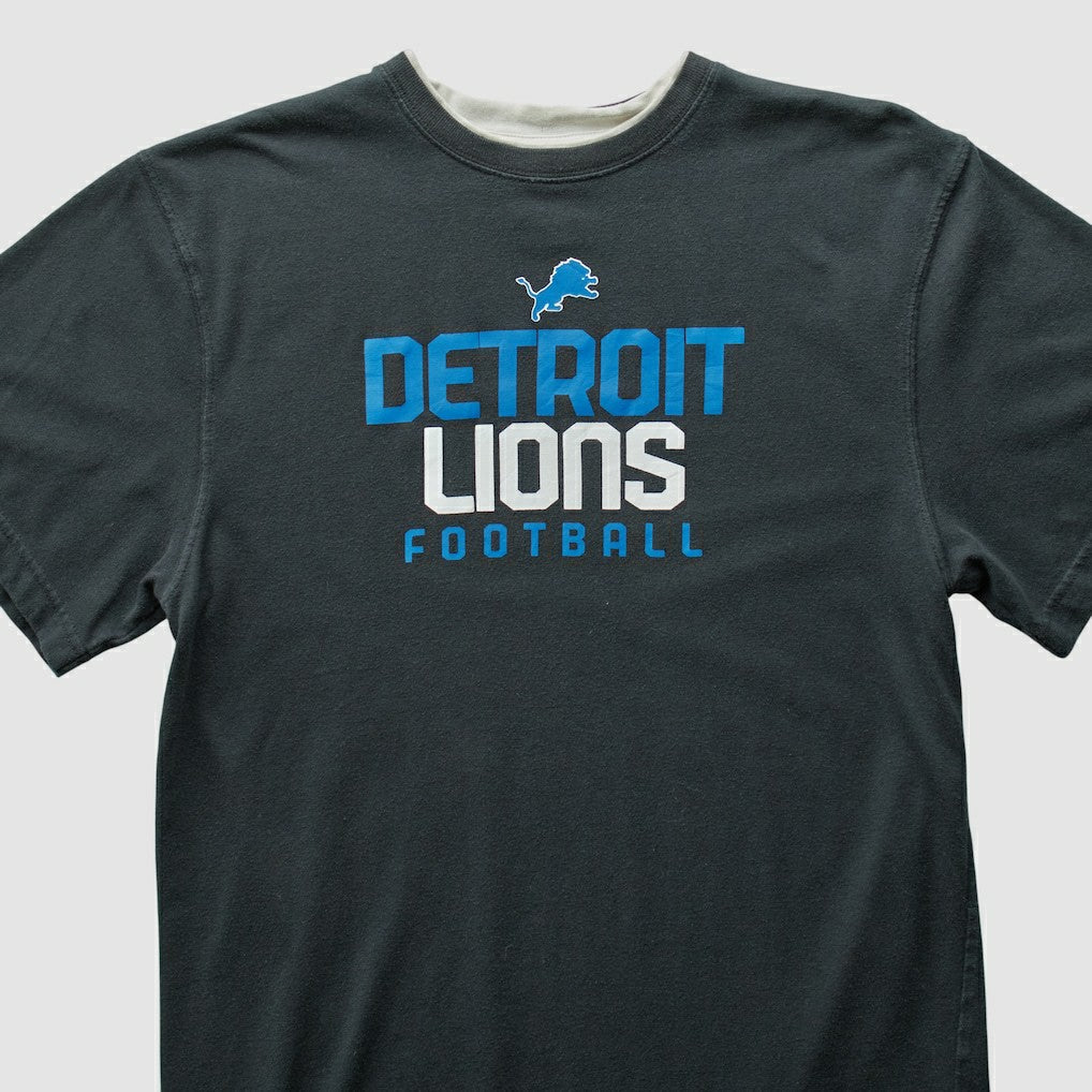 Detroit Lions Reebok 2000s T-shirt Black Vintage | Fanatics