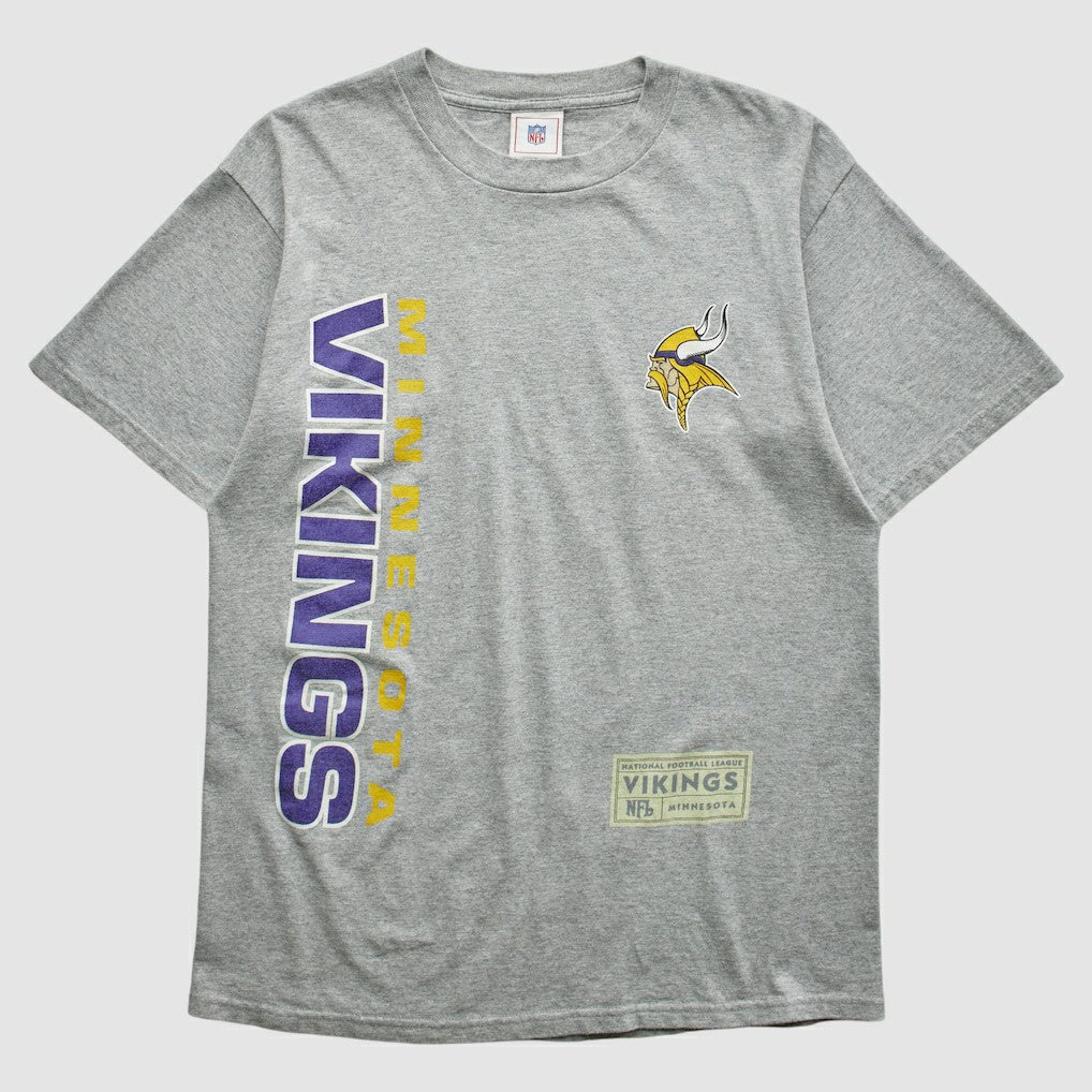 Minnesota Vikings NFL 2000s T-shirt Heather Gray Vintage | Fanatics