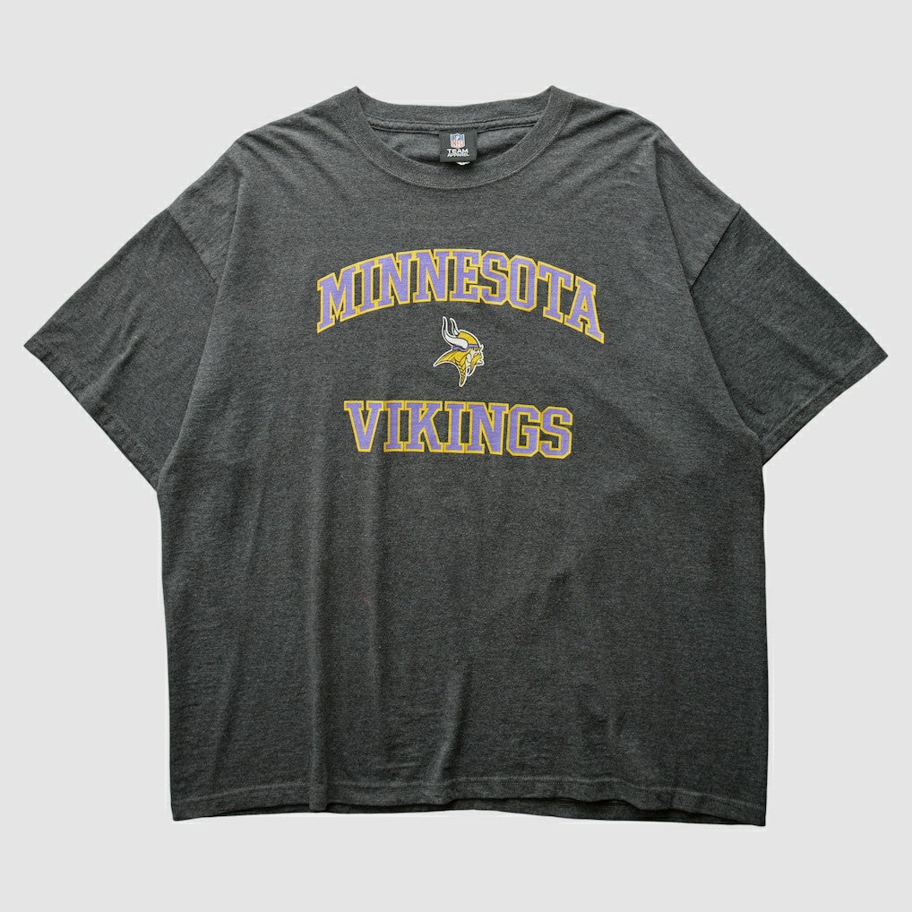 Minnesota Vikings NFL 2010s T-shirt Dark Heather Gray Vintage | Fanatics