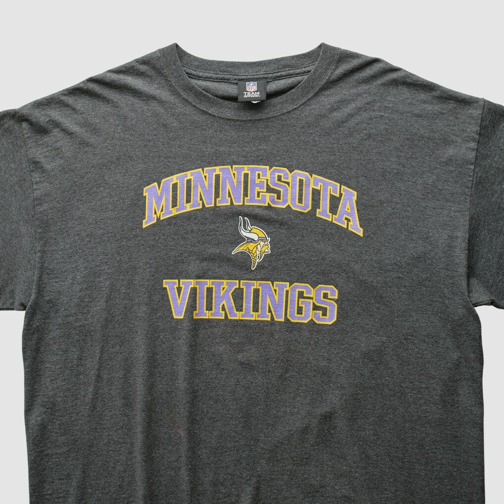 Minnesota Vikings NFL 2010s T-shirt Dark Heather Gray Vintage | Fanatics