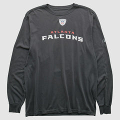 Atlanta Falcons Reebok 2000s Long Sleeve T-shirt Charcoal Vintage | Fanatics