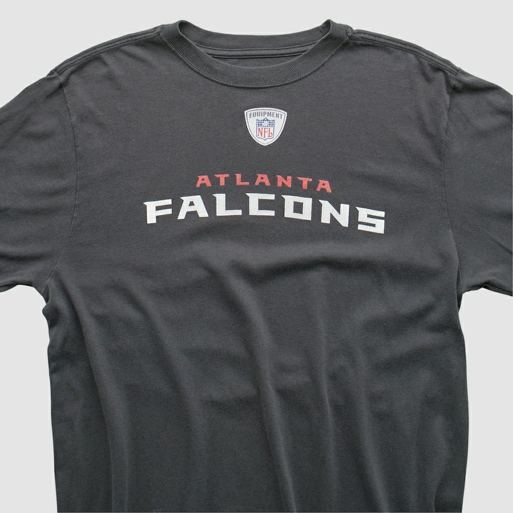 Atlanta Falcons Reebok 2000s Long Sleeve T-shirt Charcoal Vintage | Fanatics