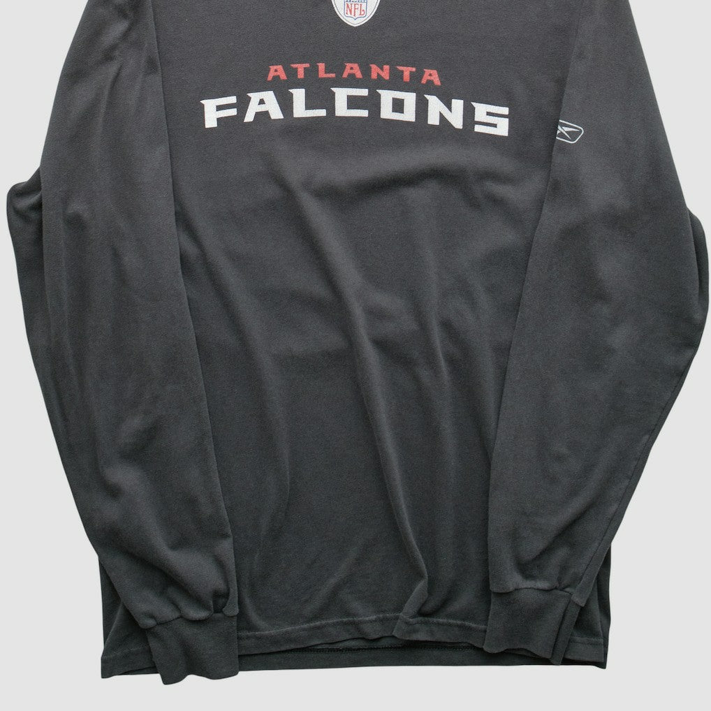 Atlanta Falcons Reebok 2000s Long Sleeve T-shirt Charcoal Vintage | Fanatics