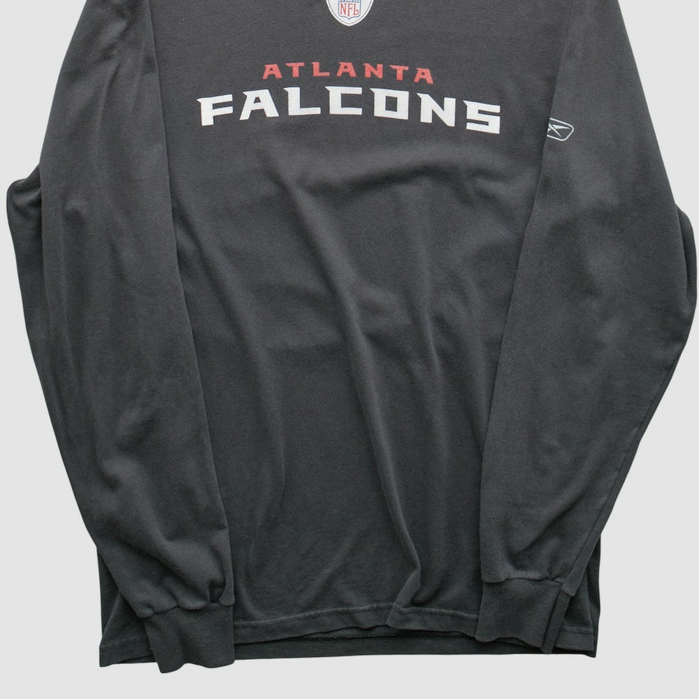 Atlanta Falcons Reebok 2000s Long Sleeve T-shirt Charcoal Vintage | Fanatics