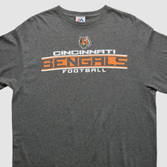 Cincinnati Bengals Majestic 2010s T-shirt Dark Heather Gray Vintage | Fanatics