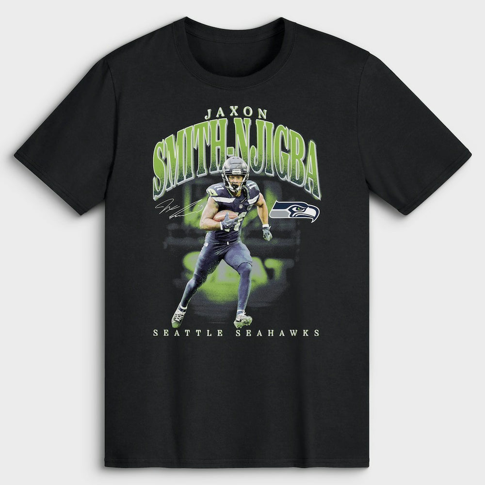 Jaxon Smith-Njigba Seattle Seahawks Big & Tall Player Hype T-Shirt Black | NFL
