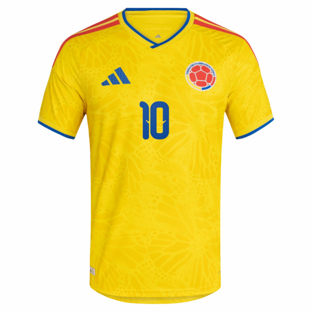 James Rodriguez Colombia National Team 2026 Home Jersey Yellow | Adidas