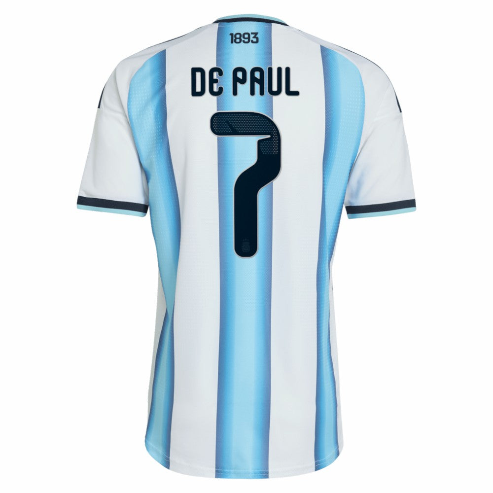 Rodrigo De Paul Argentina National Team 2026 Home Jersey White | Adidas Sale