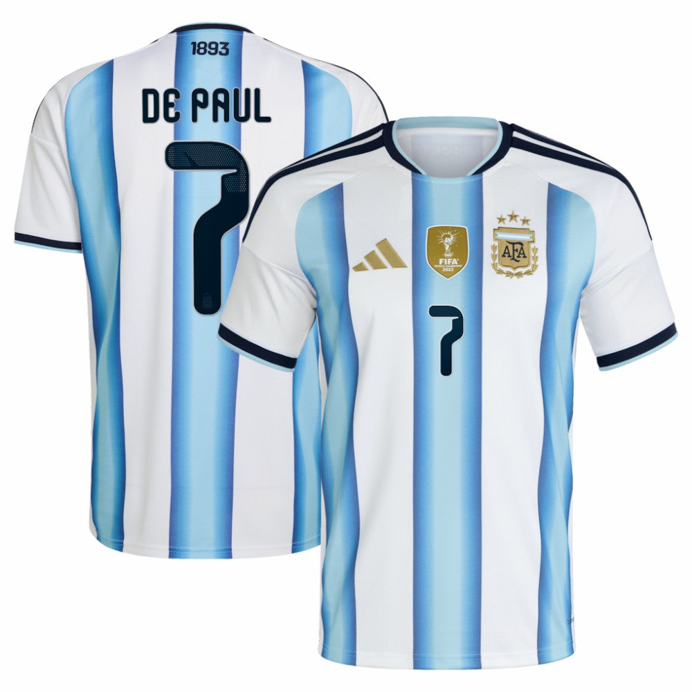 Rodrigo De Paul Argentina National Team 2026 Home Replica Jersey White | Adidas discount