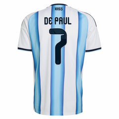 Rodrigo De Paul Argentina National Team 2026 Home Replica Jersey White | Adidas discount